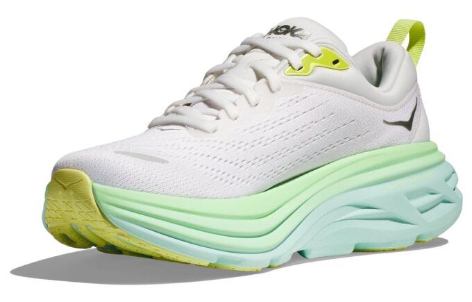 (WMNS) Bondi 8 D Wide ‘Champagne White Sea Blue’