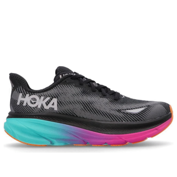 (WMNS) Clifton 9 Gore-Tex ‘Black Electric Aqua’