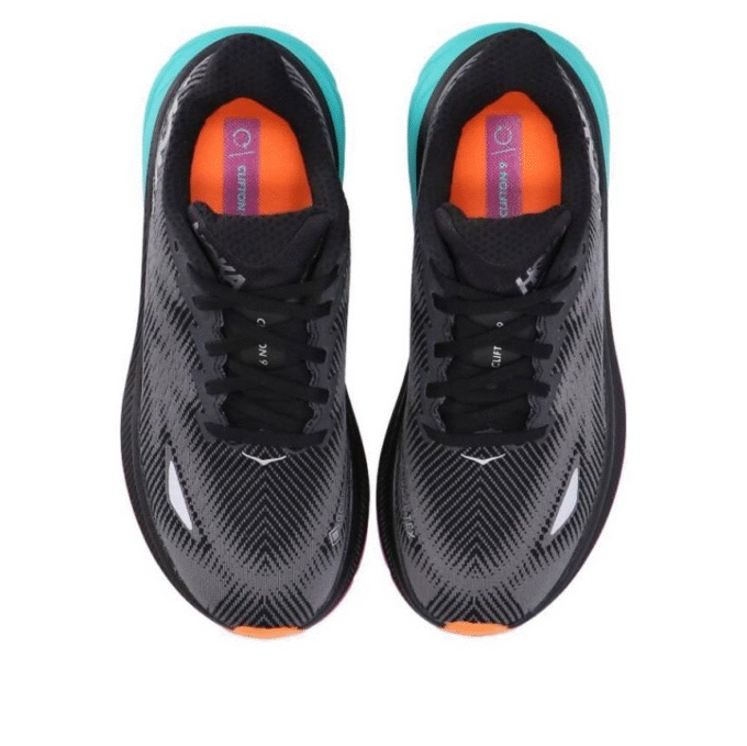 (WMNS) Clifton 9 Gore-Tex ‘Black Electric Aqua’